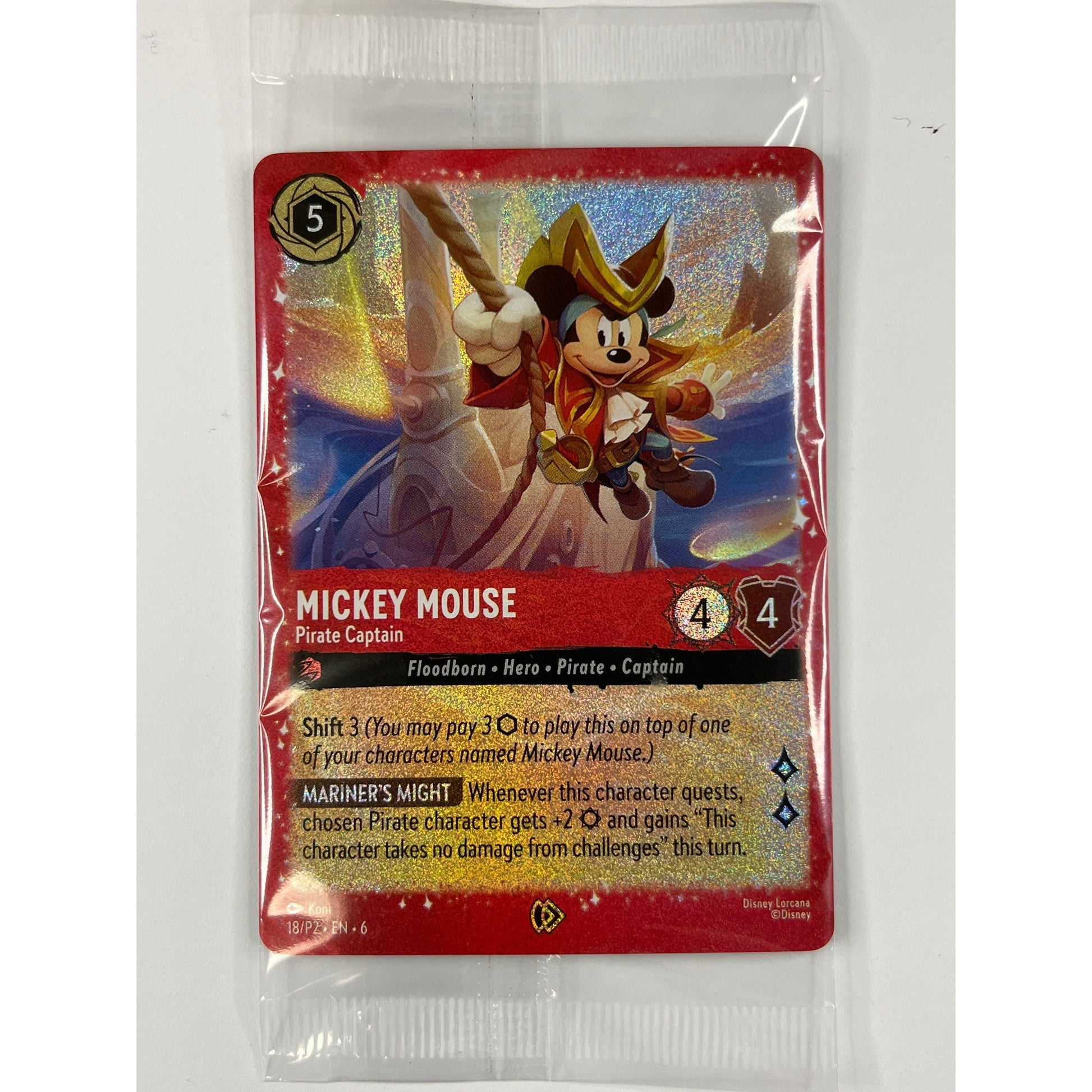 Sealed Costco Promo Mickey Mouse Glimmer Foil 6 | Local Legends Cards & Collectibles