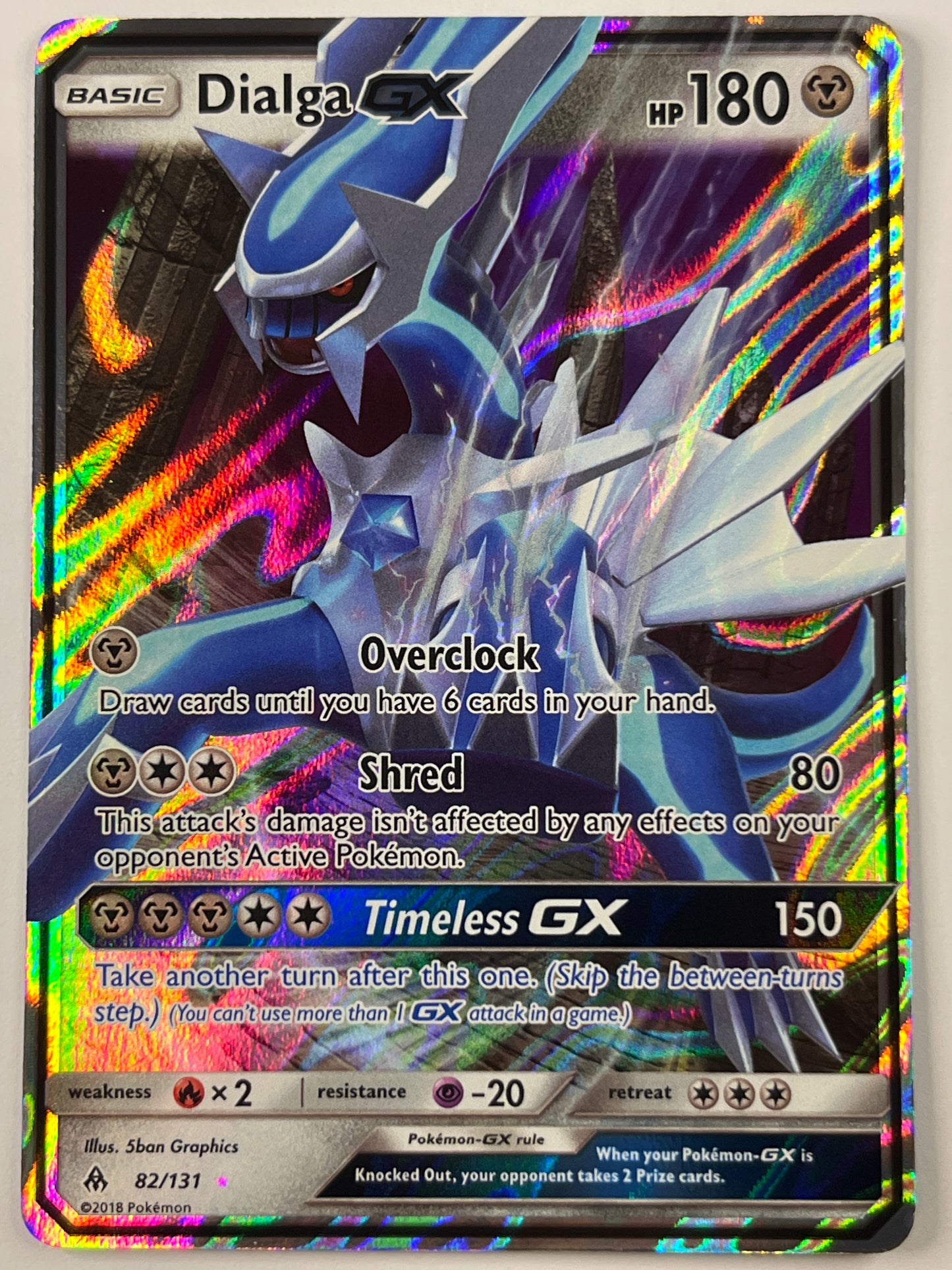 Dialga GX Holo Ultra Rare 82/131