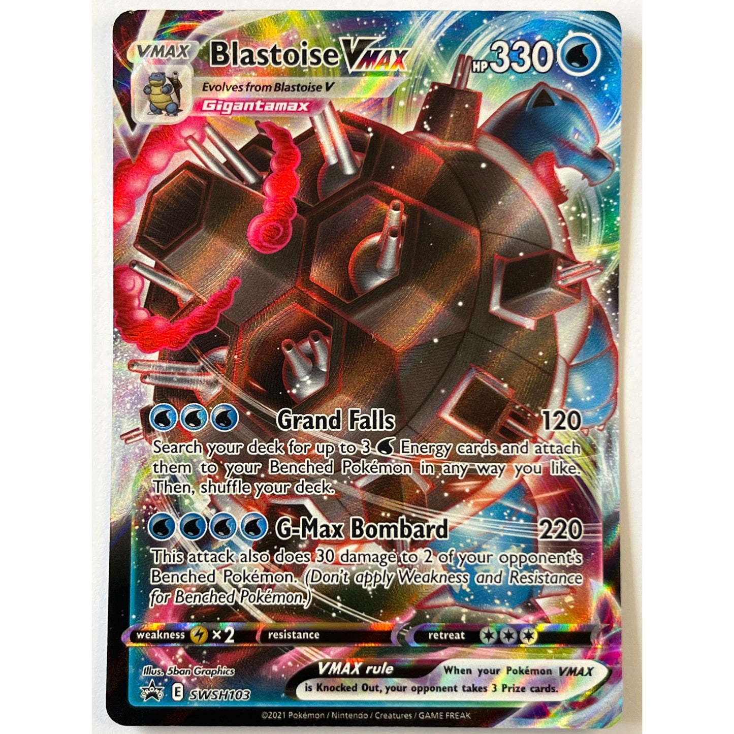 Blastoise VMAX Holo Black Star Promo SWSH103