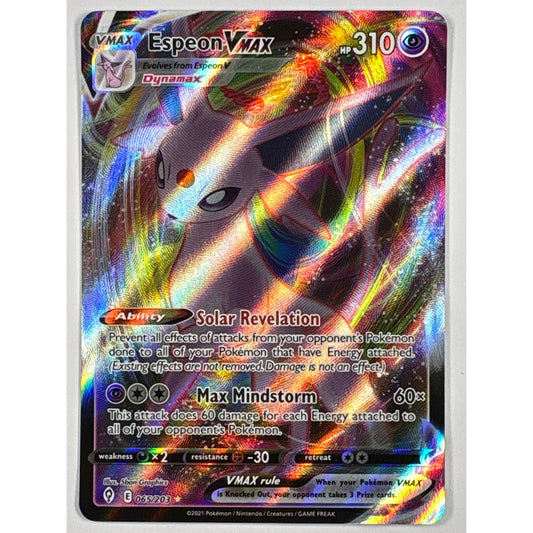 Espeon VMAX Holo Ultra Rare 065/203 | Local Legends Cards & Collectibles