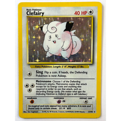 Clefairy Holo Rare 5/102