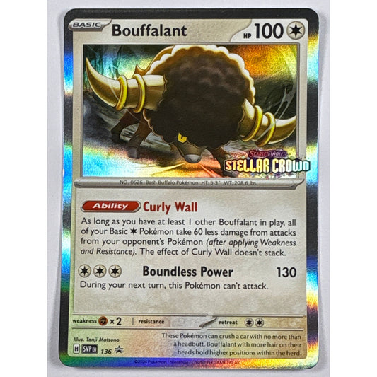 Bouffalant *Stamped Black Star Promo 136 | Local Legends Cards & Collectibles