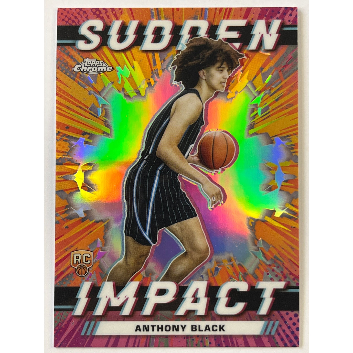 2024 Topps Chrome Anthony Black Sudden Impact Refractor