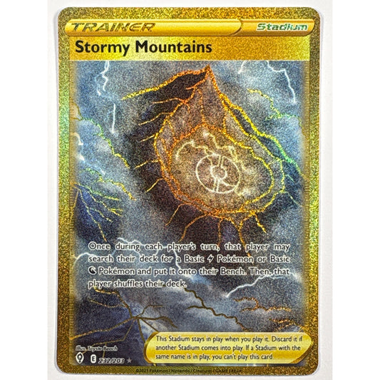 Stormy Mountains Holo Gold Secret Rare 232/203