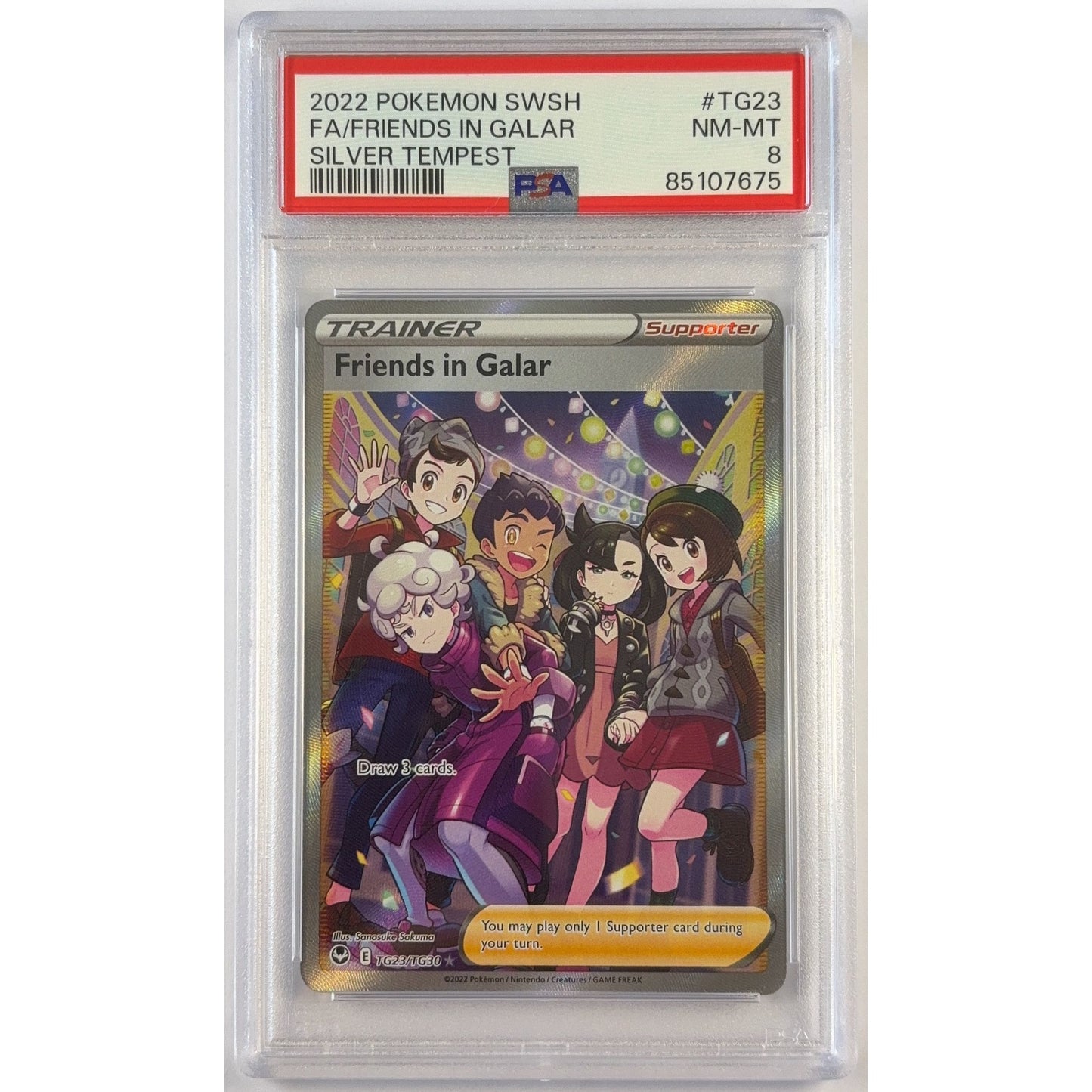 Friends In Galar Holo TG23/TG30 PSA 8 NEAR MINT - MINT | Local Legends Cards & Collectibles