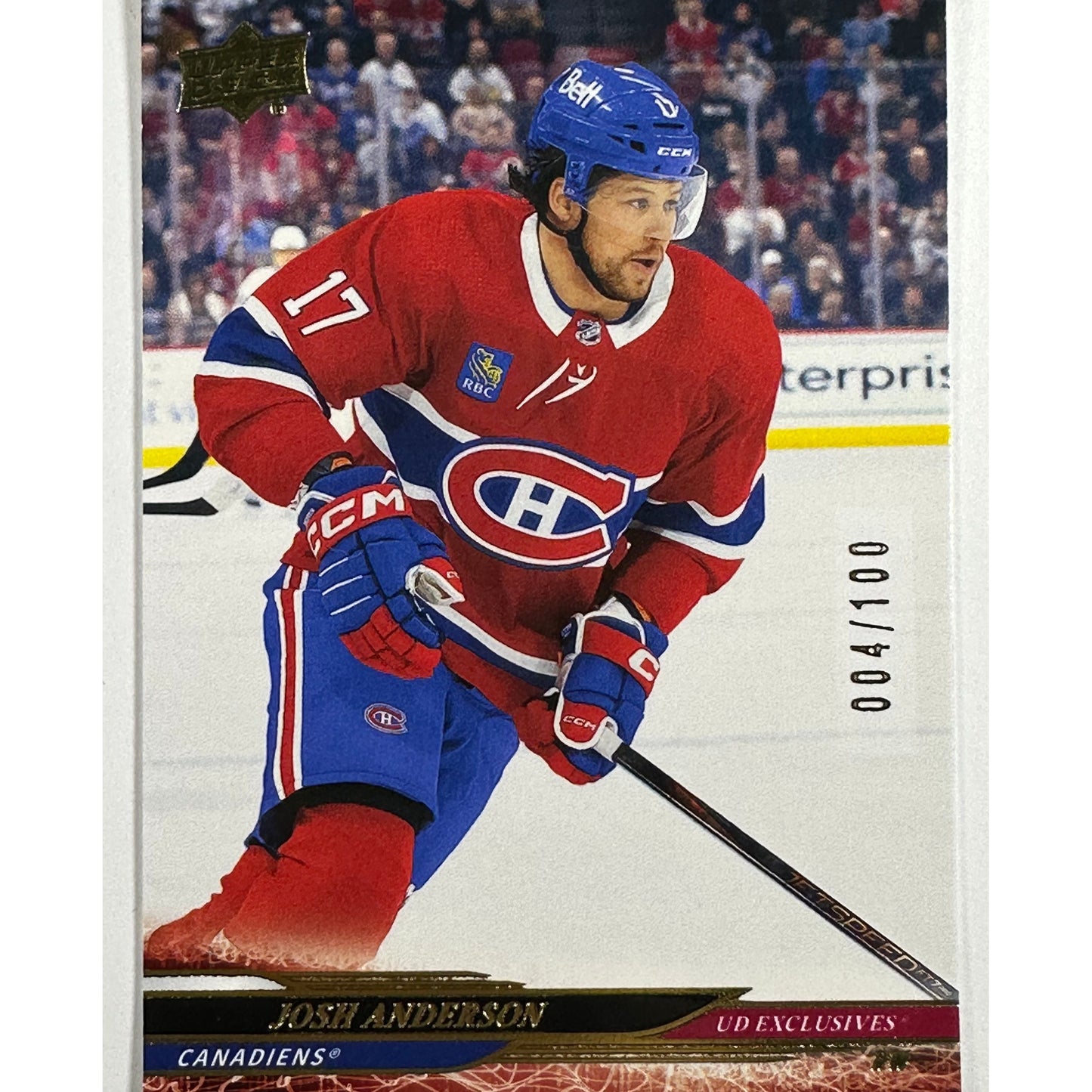 2024-25 Upper Deck Extended Series Josh Anderson Exclusives /100 | Local Legends Cards & Collectibles