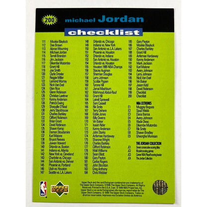 1996-97 Collectors Choice Michael Jordan Checklist #200