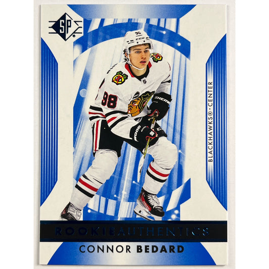 2023-24 SP Connor Bedard Rookie Authentics Blue Foil RC