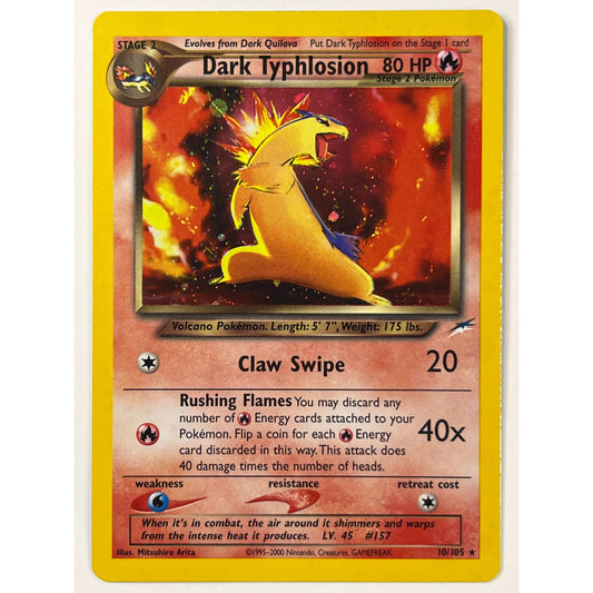 Dark Typhlosion Holo Rare 10/105