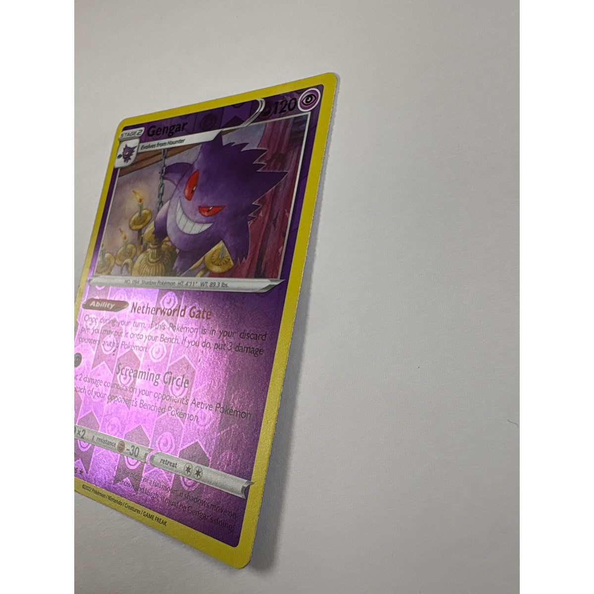 Gengar Reverse Holo Rare 066/196