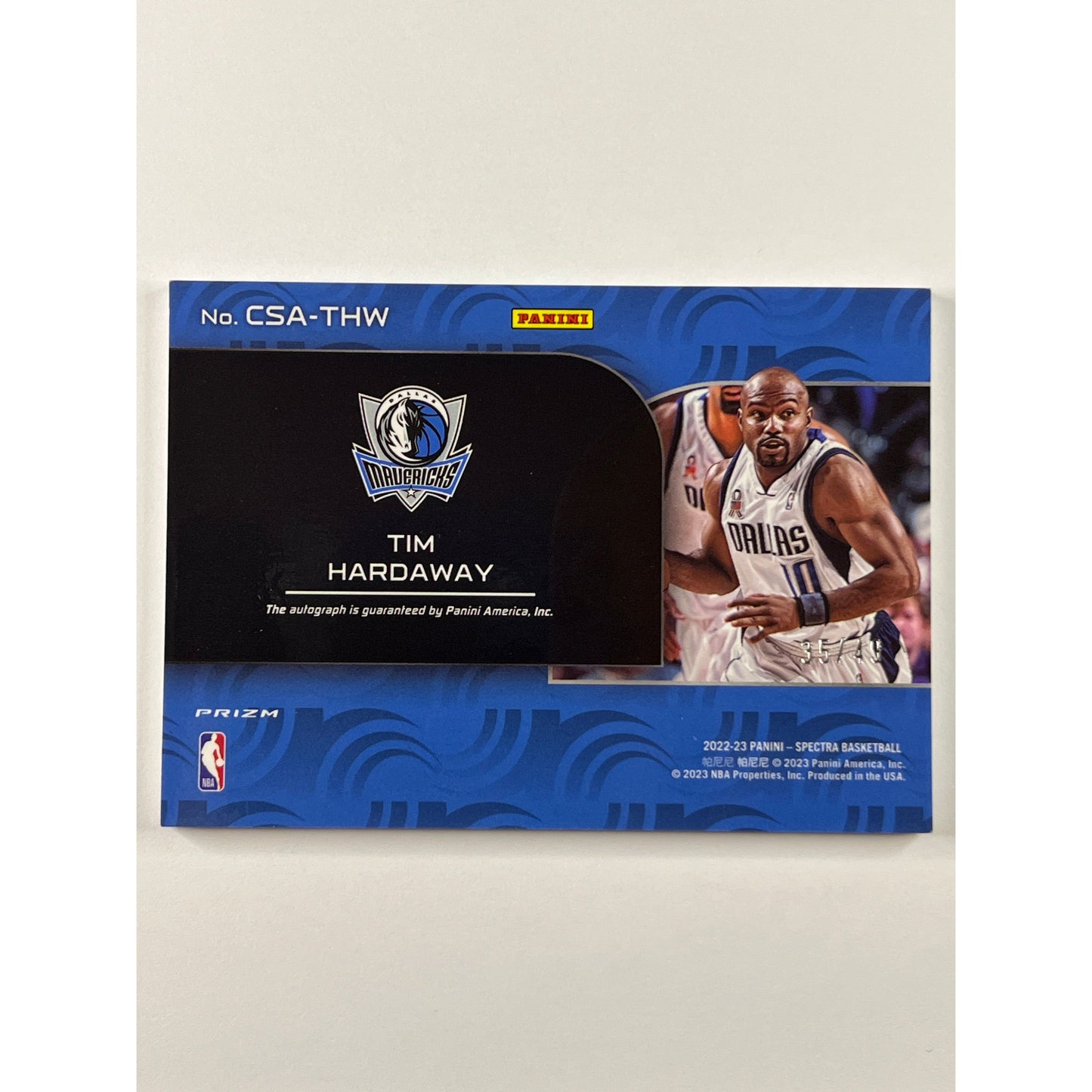 2022-23 Spectra Tim Hardaway Catalysts Prizm Auto /49