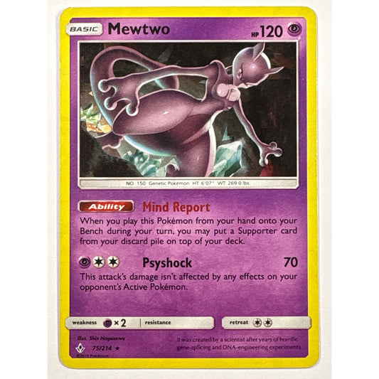 Mewtwo Holo Cracked Ice Deck Exclusive 75/214