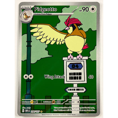 Pidgeotto Holo Illustration Rare 208/197