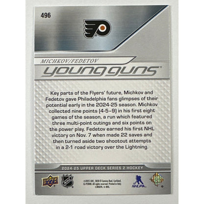 2024-25 Upper Deck Series 2 Michkov / Fedetov Young Guns Teammates | Local Legends Cards & Collectibles