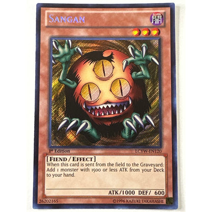 1st Edition Sangan Secret Rare LCYW-EN120 | Local Legends Cards & Collectibles