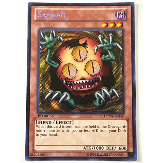 1st Edition Sangan Secret Rare LCYW-EN120 | Local Legends Cards & Collectibles