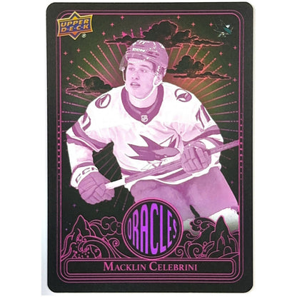 2024-25 Extended Series Macklin Celebrini Oracles Pink SP RC | Local Legends Cards & Collectibles