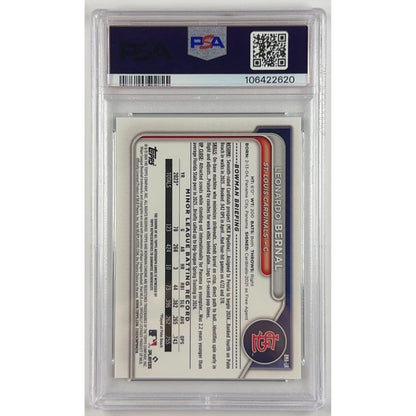 2024 Bowman Chrome Leonardo Bernal M/B Auto Green Refractor /99 PSA 10 GEM MINT | Local Legends Cards & Collectibles