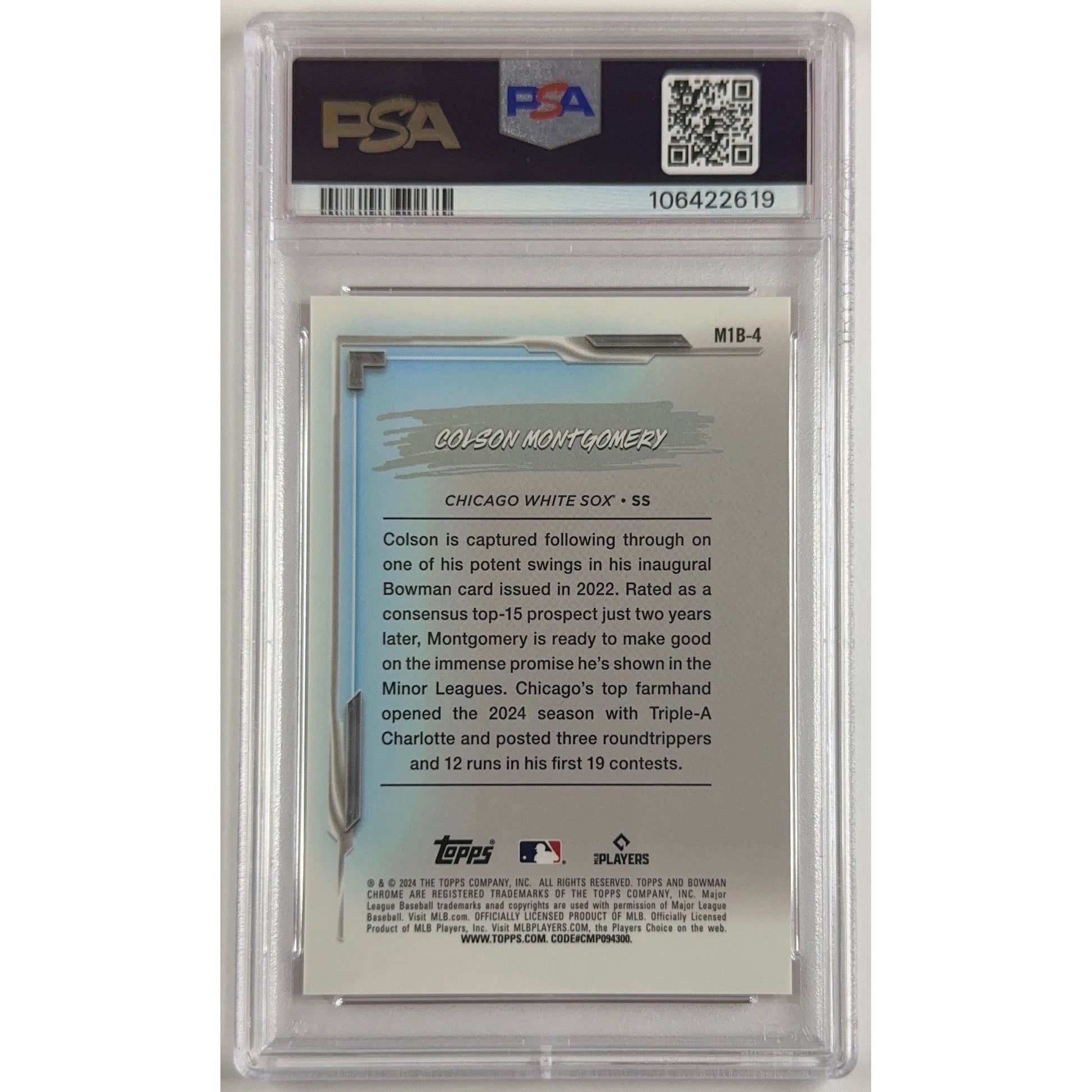 2024 Bowman Chrome Colson Montgomery My 1st Bowman Orange Refractor 14/25 | Local Legends Cards & Collectibles