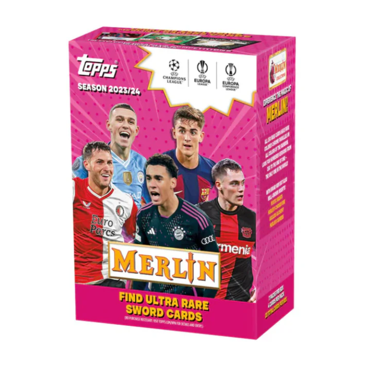 2023-24 Topps Merlin Chrome UEFA Club Competitions Soccer Blaster Box