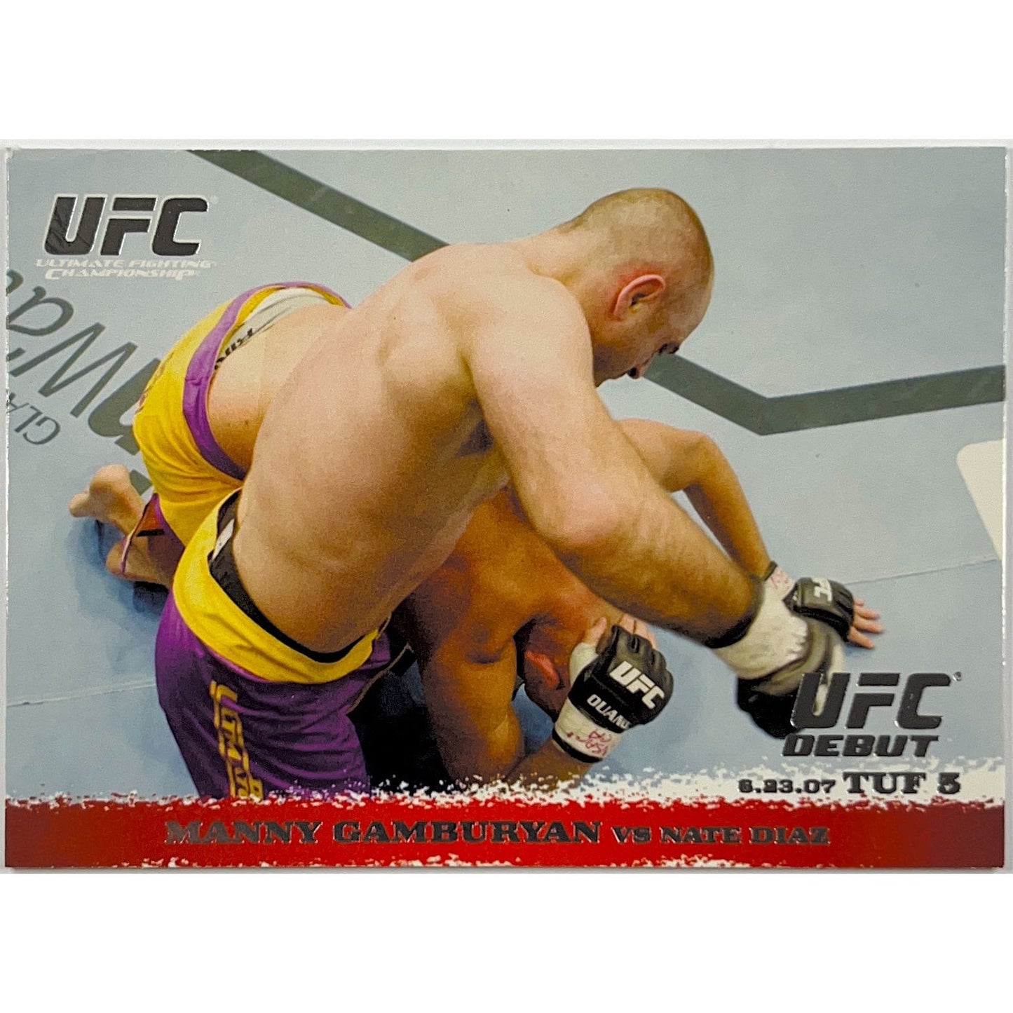 2009 Topps 1st Round Manny Gamburyan Vs Nate Diaz RC