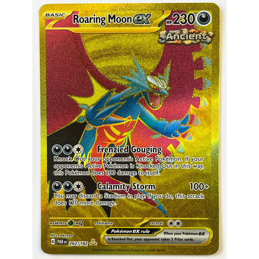 Roaring Moon EX Holo Gold Hyper Rare 262/182