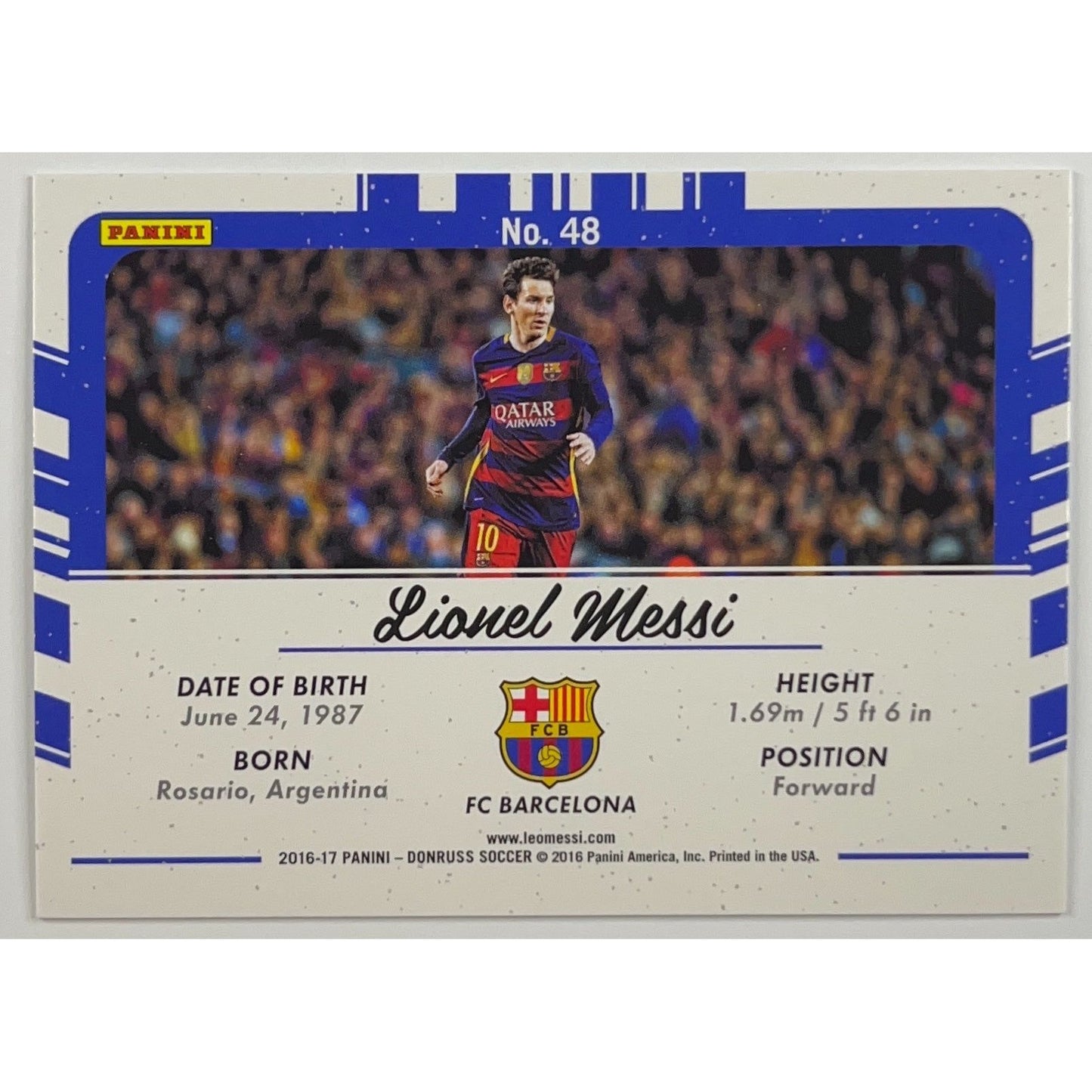 2016-17 Donruss Lionel Messi Picture Perfect