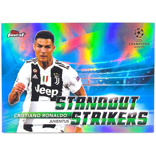 2018-19 Topps Finest Cristiano Ronaldo Standout Strikers Refractor