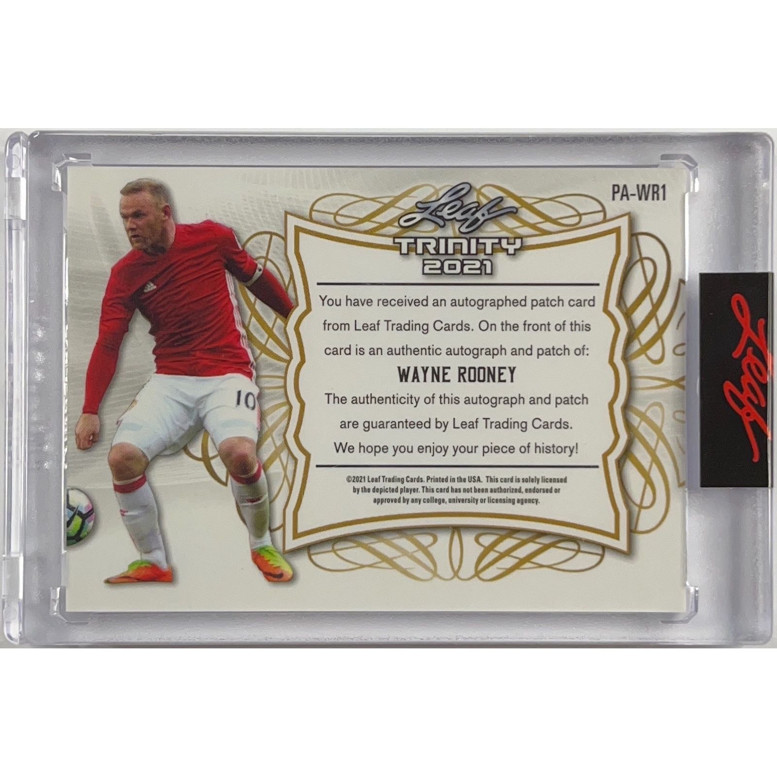 2021 PRO SET buy WAYNE ROONEY AUTO #/25 LEAF ENCASED!!