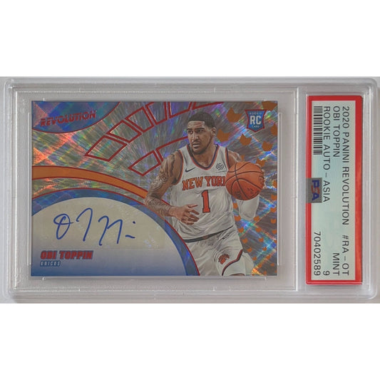 2020-21 Revolution Obi Toppin Rookie Auto PSA 9 MINT