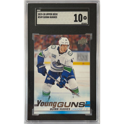 2019-20 Series 1 Quinn Hughes Young Guns SGC 10 GEM MINT