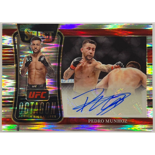 2022 Select Pedro Munhoz Octagon Action Signatures Flash Prizm