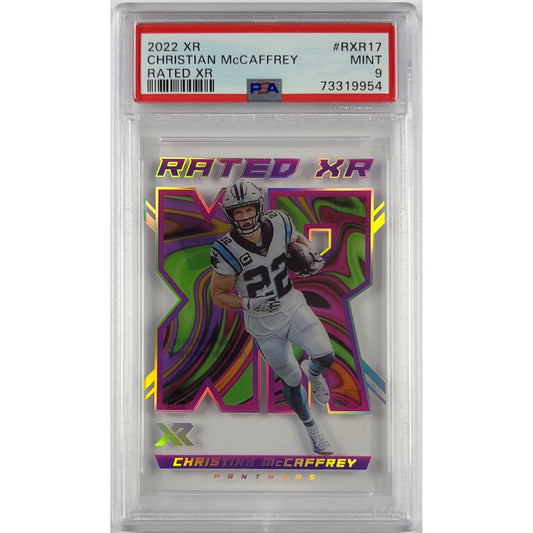 2022 XR Christian McCaffrey Rated XR PSA 9 MINT