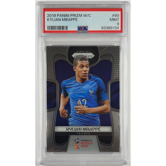 2018 Prizm World Cup Kylian Mbappe RC PSA 9 MINT