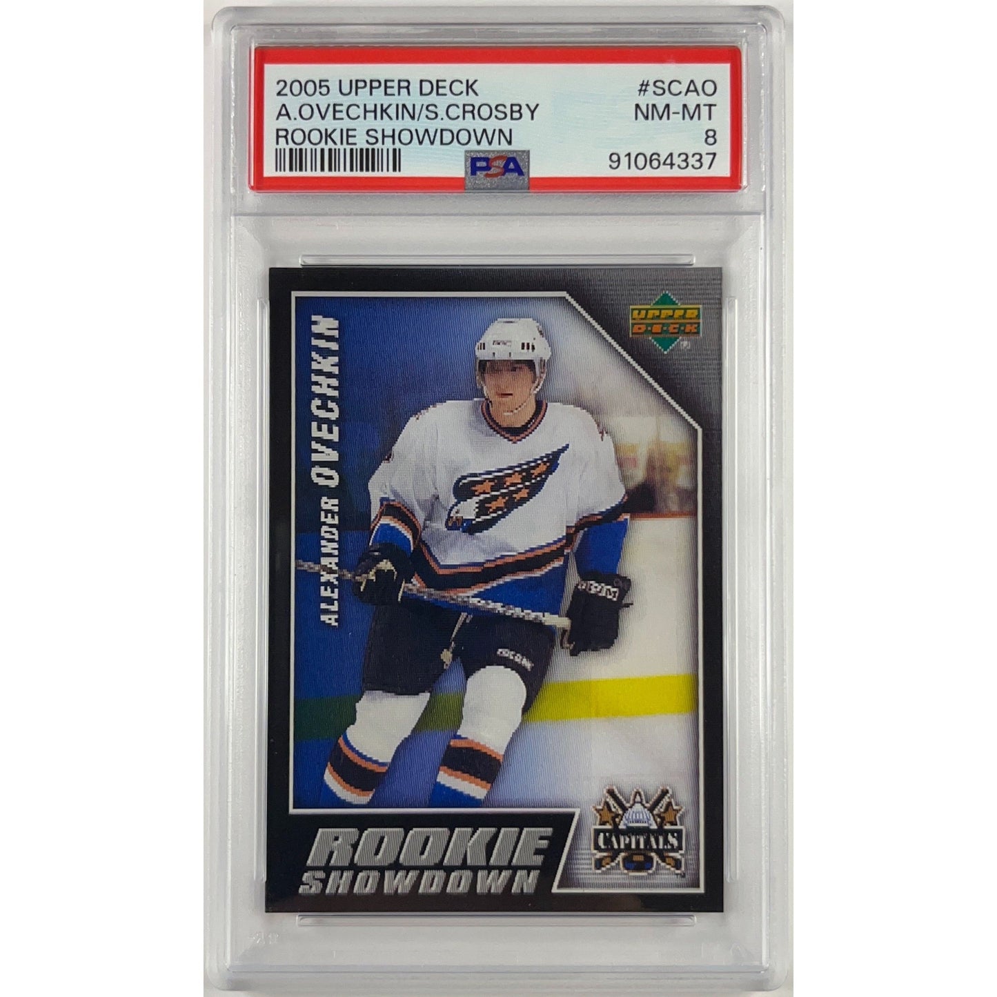 2005-06 Upper Deck Alexander Ovechkin / Sidney Crosby Rookie Showdown PSA 8 NM-MT