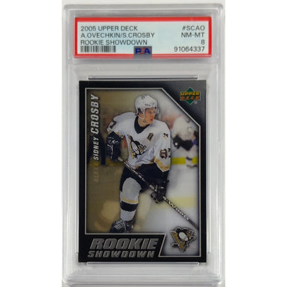 2005-06 Upper Deck Alexander Ovechkin / Sidney Crosby Rookie Showdown PSA 8 NM-MT