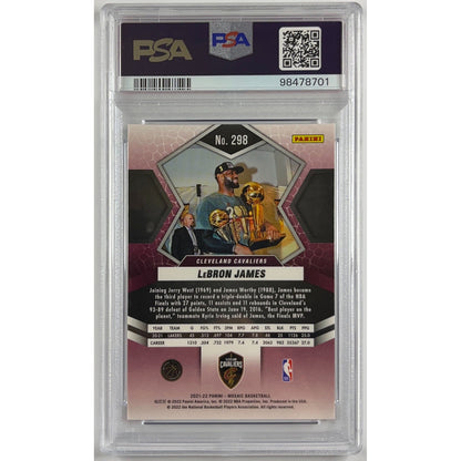 2021-22 Mosaic LeBron James PSA 10 GEM MINT