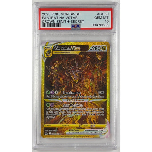 Giratina VSTAR Holo Gold Secret Rare GG69/GG70 PSA 10 GEM MINT