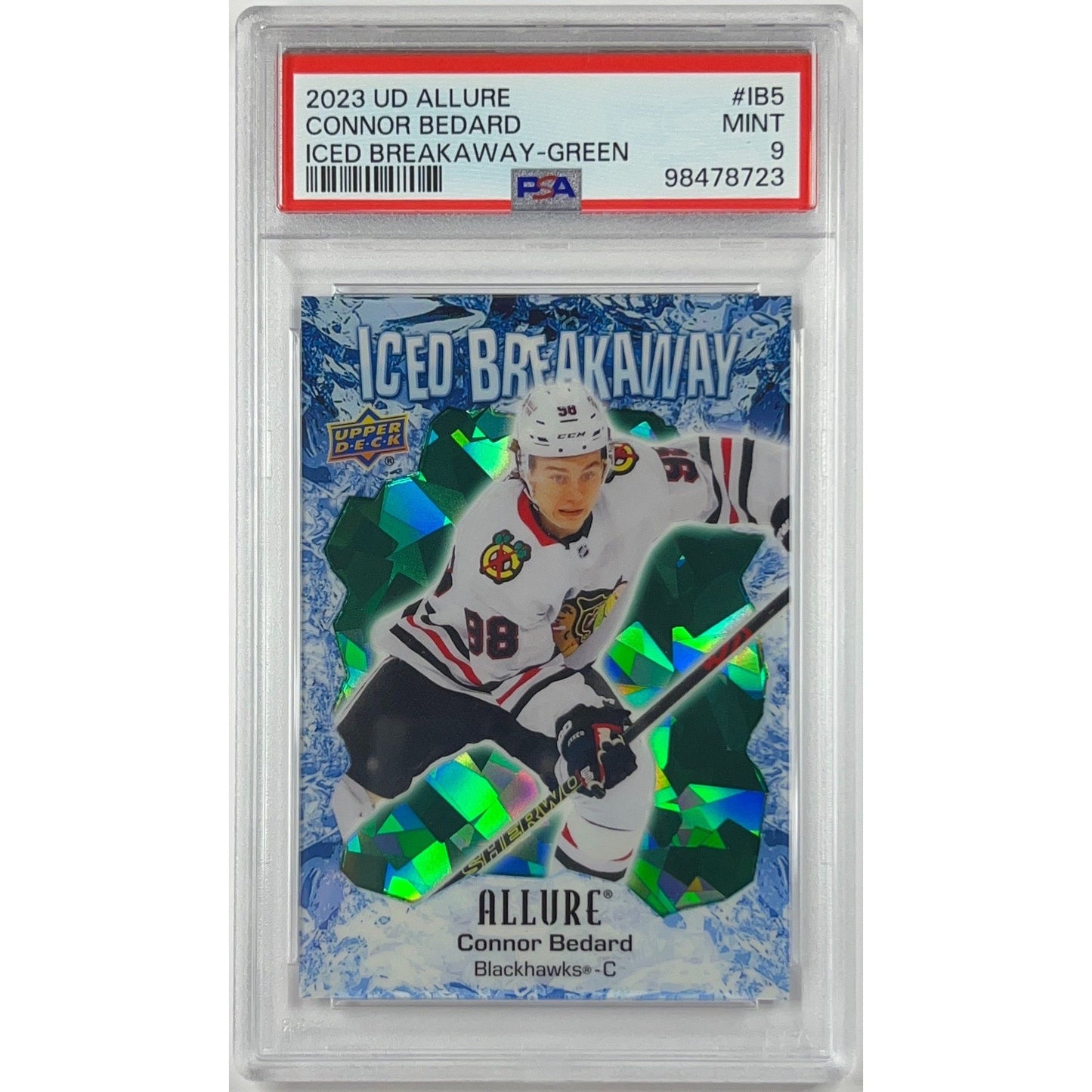 2023-24 Allure Connor Bedard Iced Breakaway /249 PSA 9 MINT