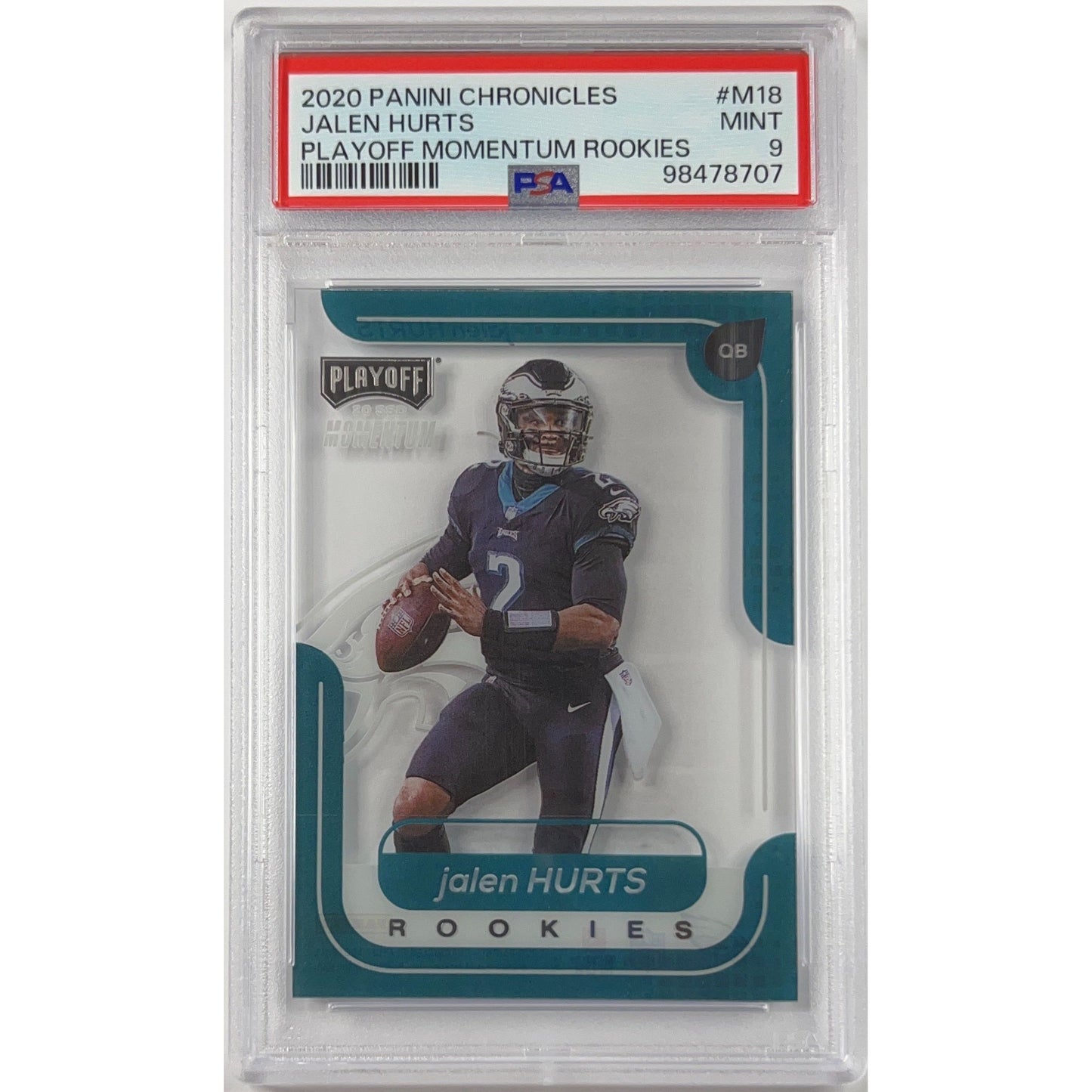 2020 Chronicles Jalen Hurts Playoff Momentum Rookies PSA 9 MINT