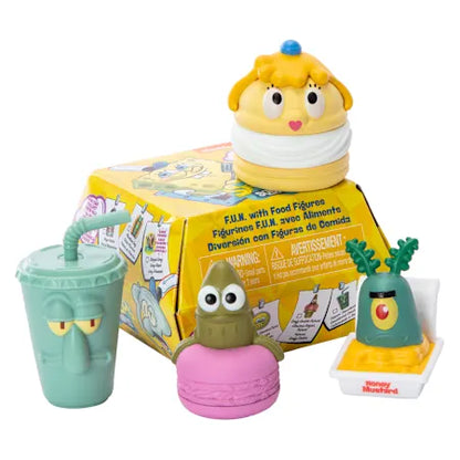 SpongeBob SquarePants Crabby Patty F.U.N with Food Mystery Blind Burger Box Figure | Local Legends Cards & Collectibles