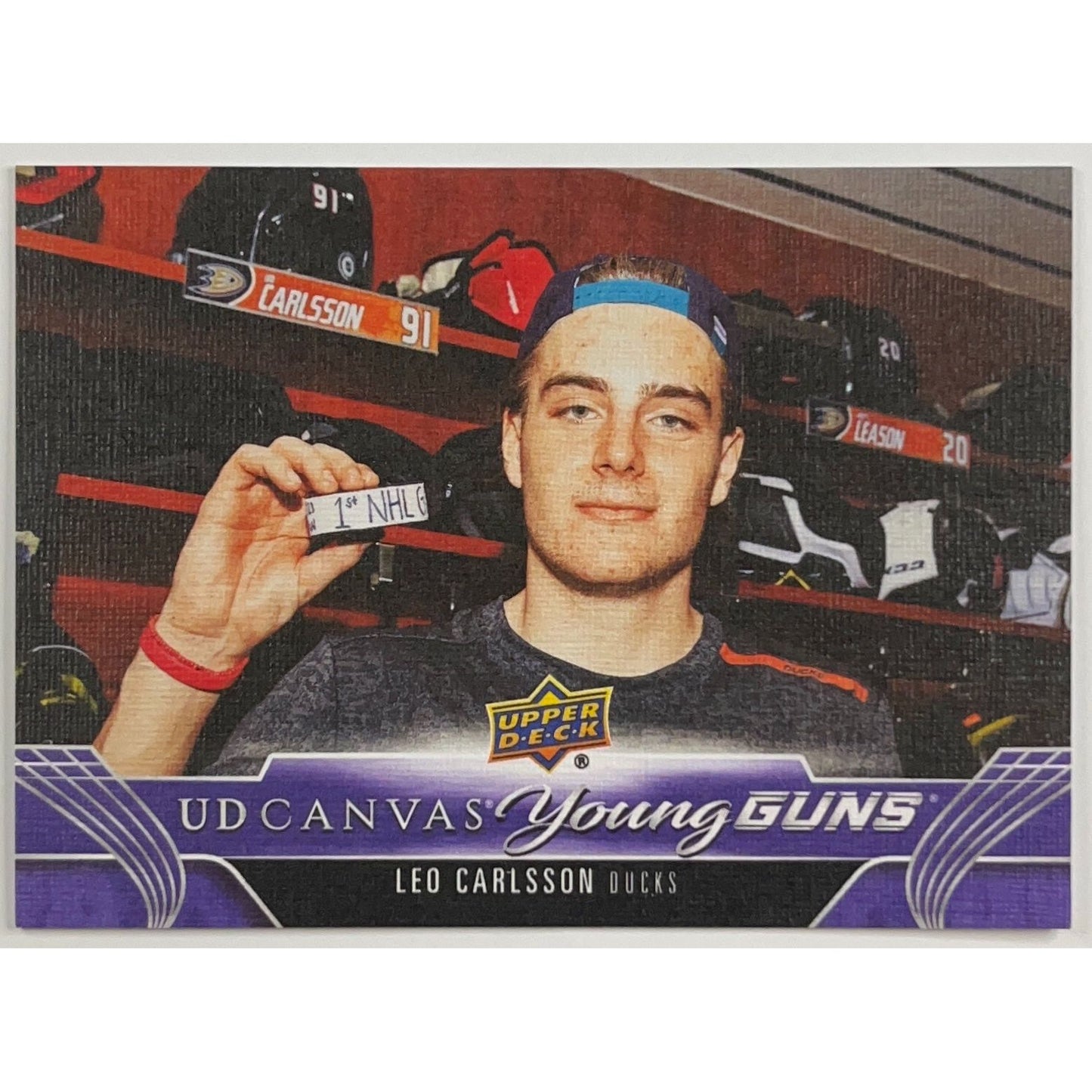 2023-24 Upper Deck Extended Series Leo Carlsson UD Canvas Young Guns