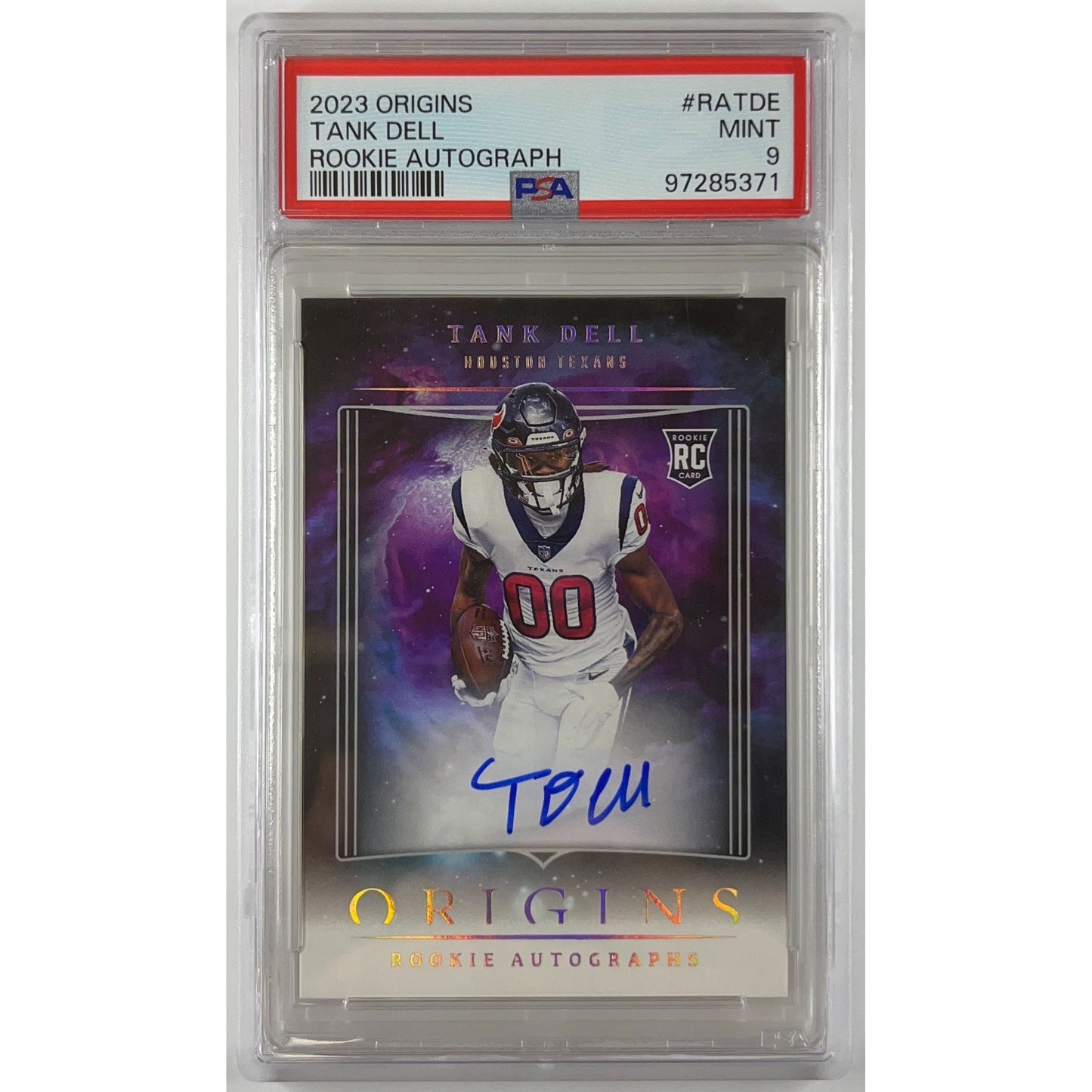 2022 Origins Tank Dell Rookie Autographs PSA 9 MINT