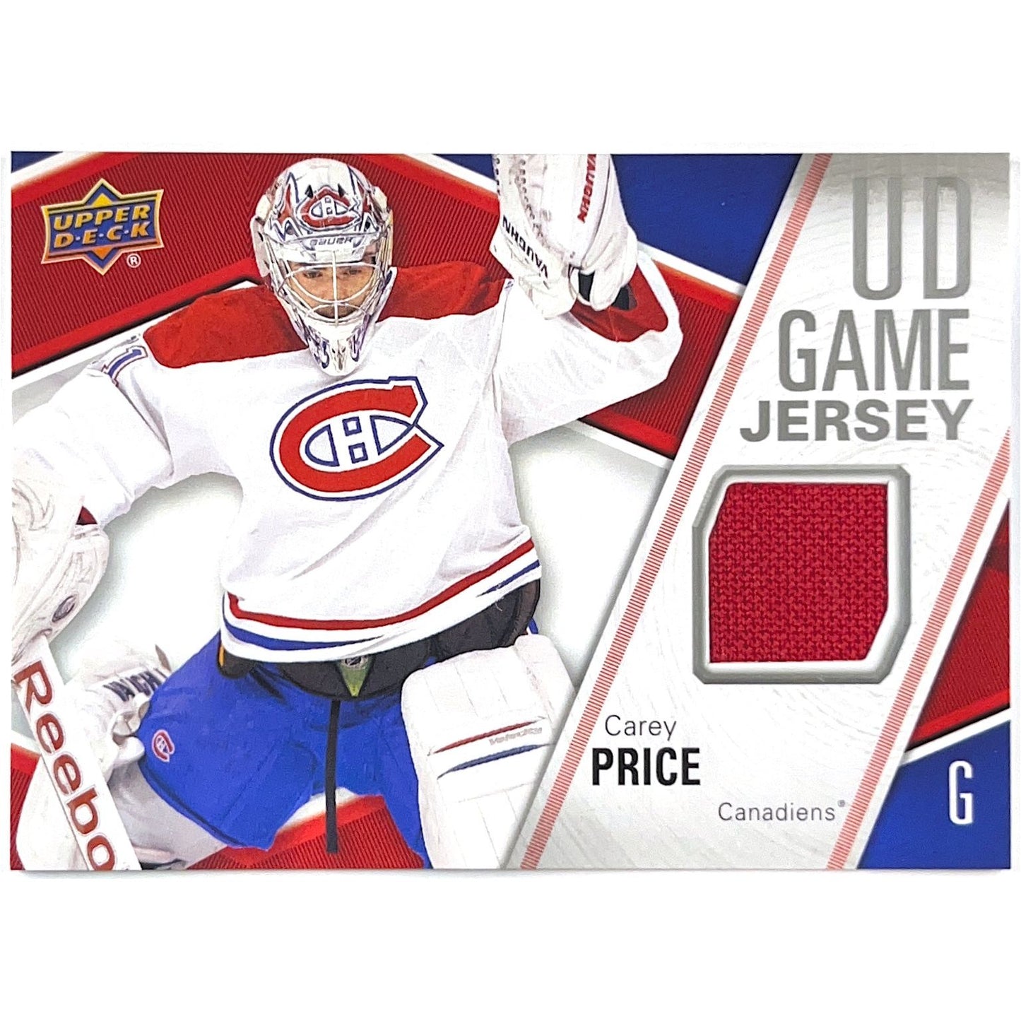 2011-13 Series 1 Carey Price UD Game Jersey