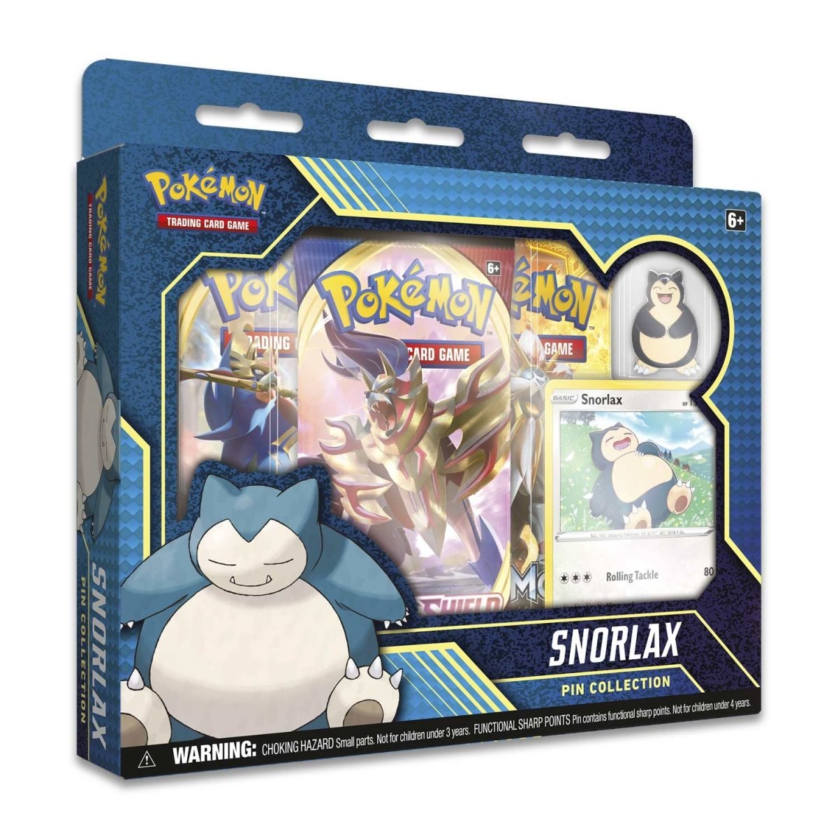 Pokémon Sun & Moon Snorlax Pin Collection Box