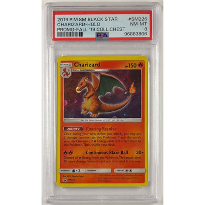 Charizard Holo Black Star Promo SM226 PSA 8 NEAR MINT - MINT