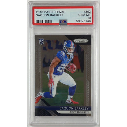 2018 Panini Prizm Saquon Barkley RC PSA 10 GEM MINT