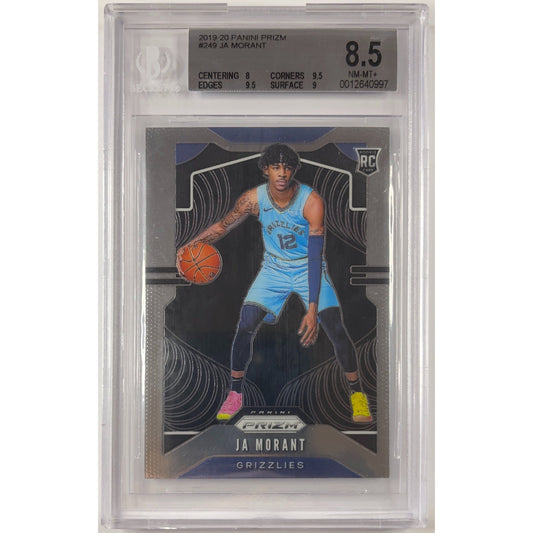 2019-20 Panini Prizm Ja Morant RC BECKETT 8.5 NM-MT