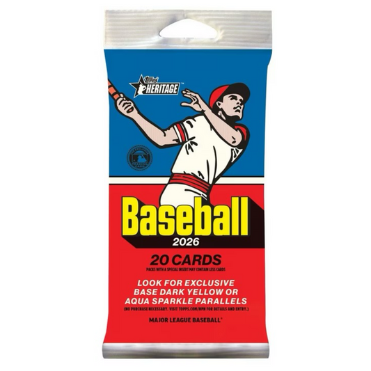 2026 Topps Heritage MLB Baseball Value Fat Pack | Local Legends Cards & Collectibles