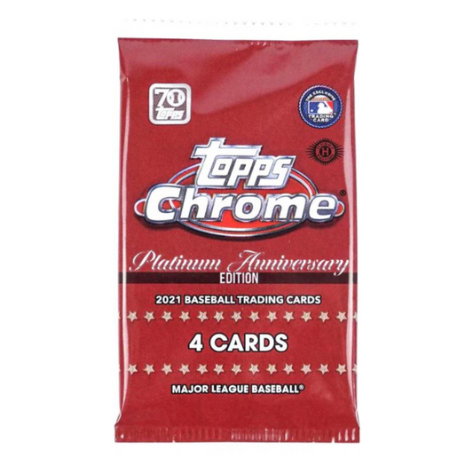 2021 Topps Chrome Platinum Anniversary Edition Hobby Pack